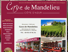 Tablet Screenshot of cavedemandelieu.com